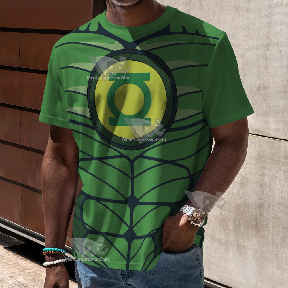 Dc Green Lantern Line Cosplay T-Shirt
