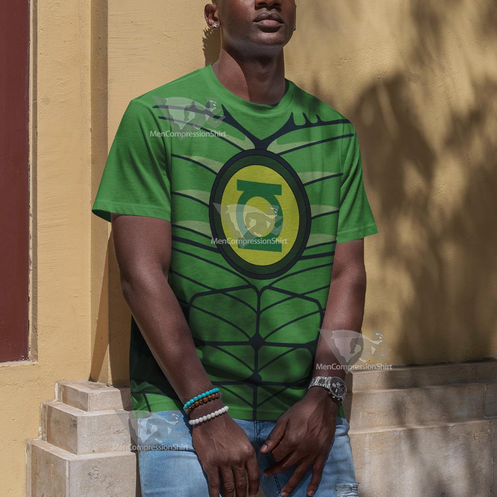 Dc Green Lantern Line Cosplay T-Shirt