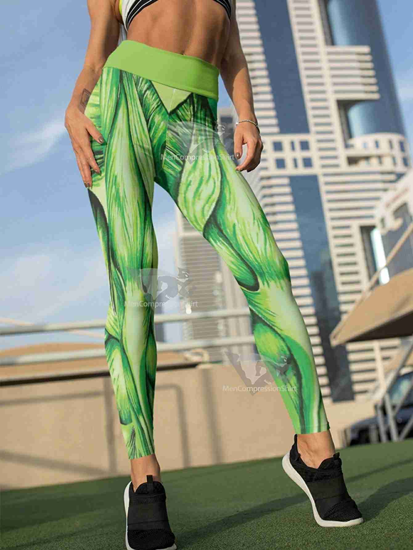 Green Monster Women Compression Leggings