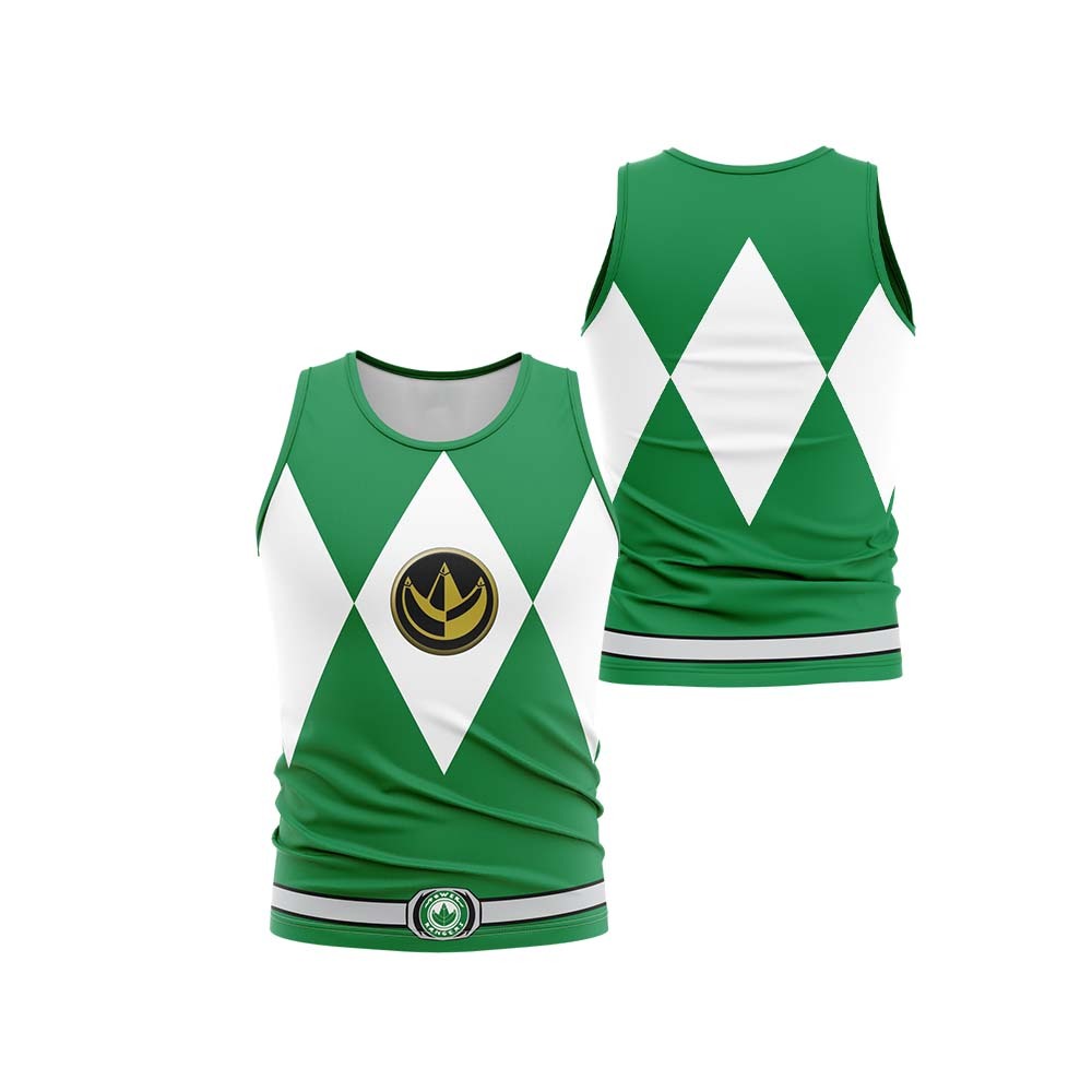 Green Ranger Mighty Morphin Power Rangers Sleeveless Compression Shirt