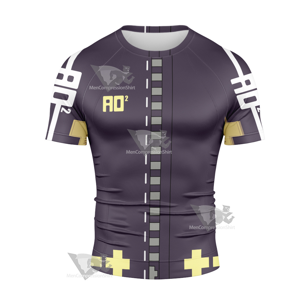 Guilty Gear Strive Bridget Black Edition Short Sleeve Compression Shirt