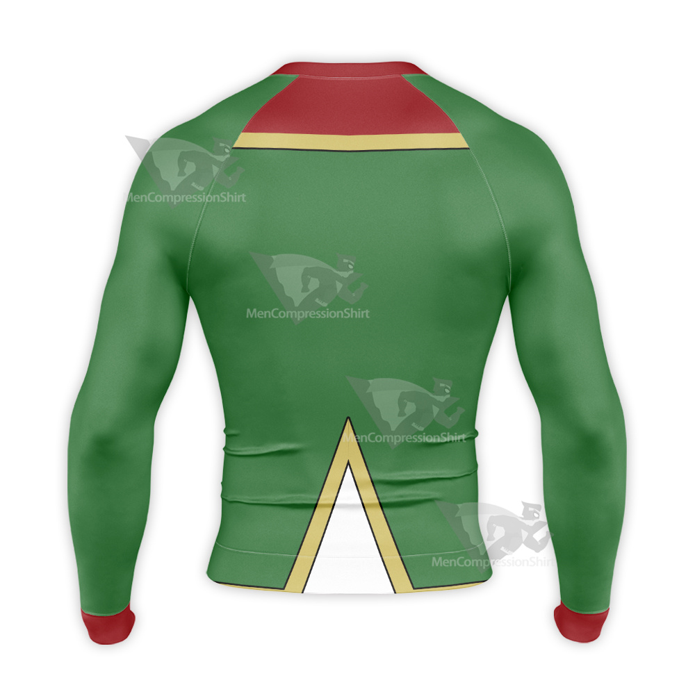 Gushing Over Magical Girls Araga Kiwi Long Sleeve Compression Shirt