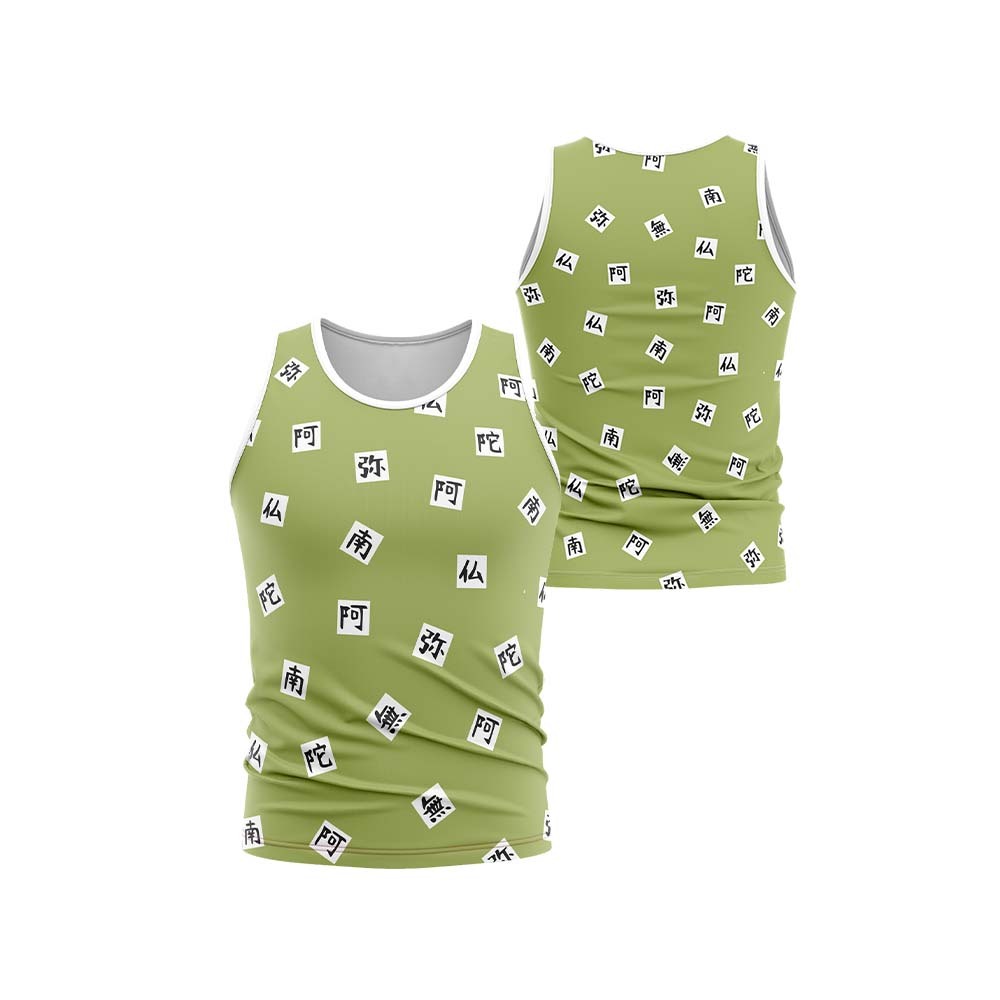 Gyomei Demon Slayer Sleeveless Compression Shirt