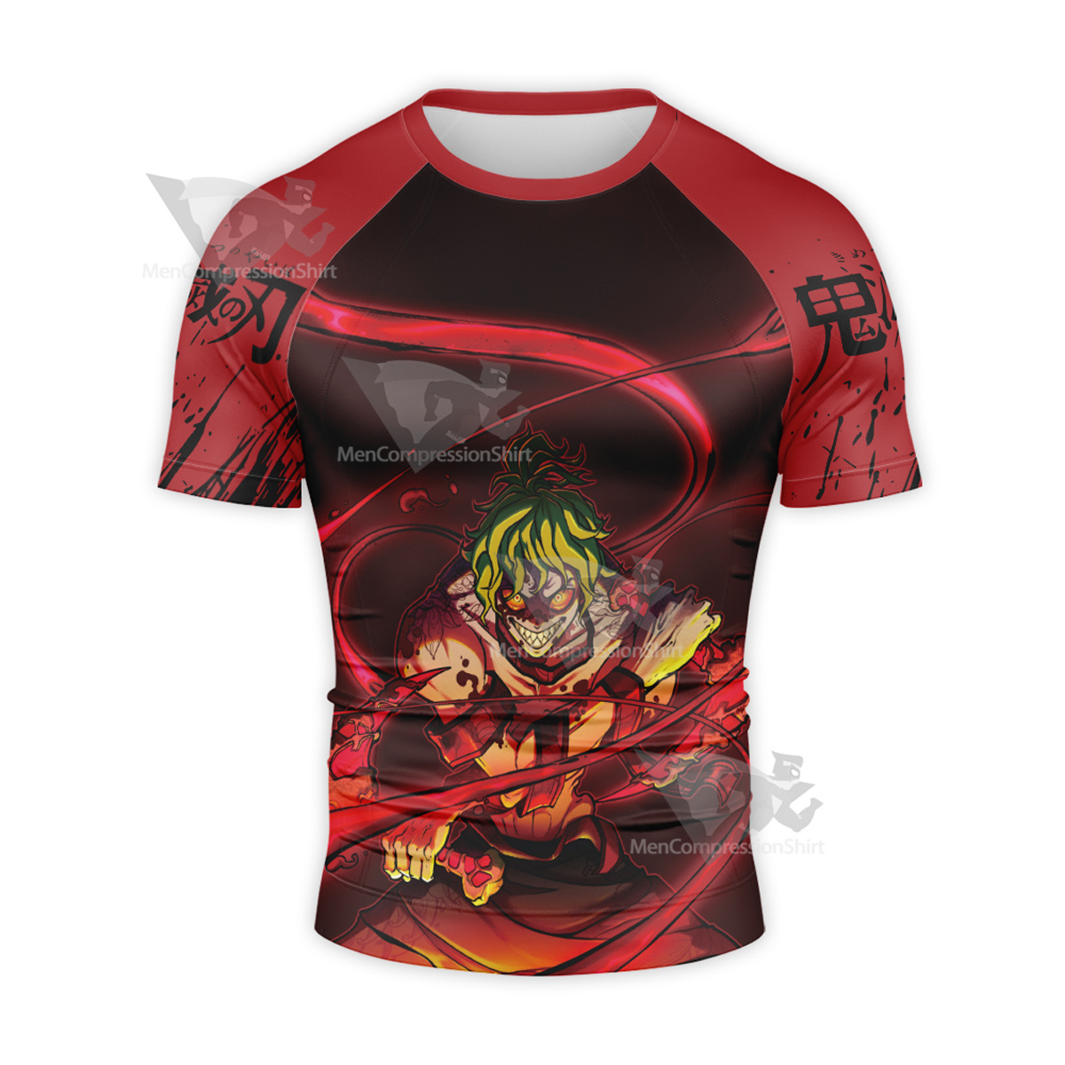 Gyutaro Demon Slayer Classic Short Sleeve Compression Shirt