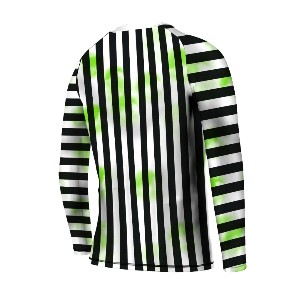 Halloween Beetlejuice Cosplay Kids Long Sleeve Compression Shirt