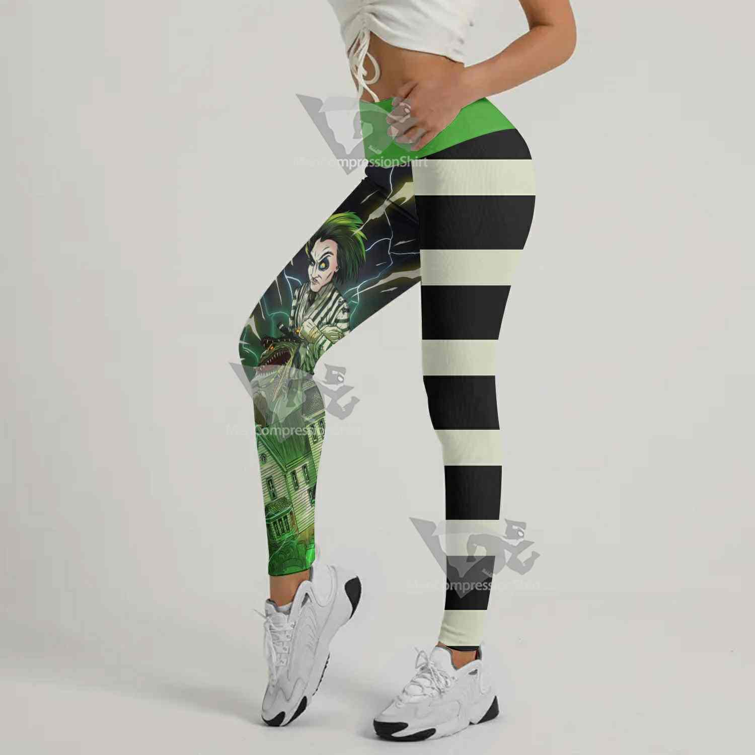 Halloween Beetlejuice Leggings