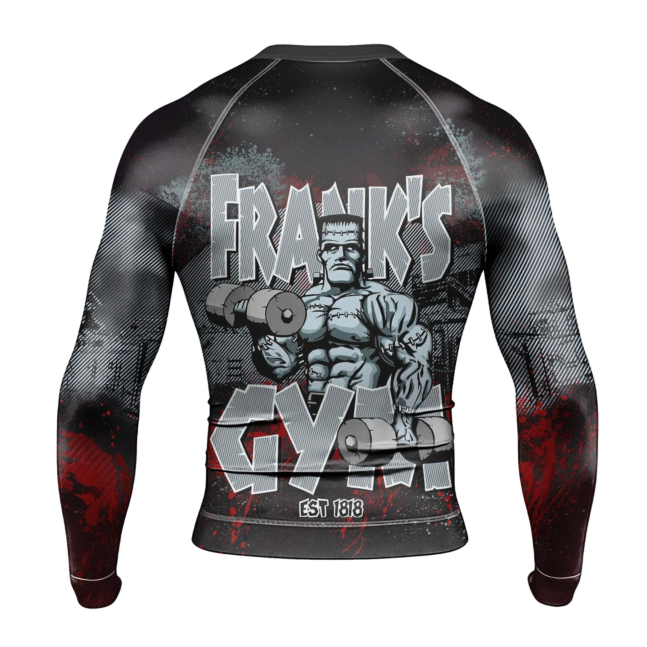 Halloween Frankenstein 1 1988 Gym Men Long Sleeve Compression Shirt