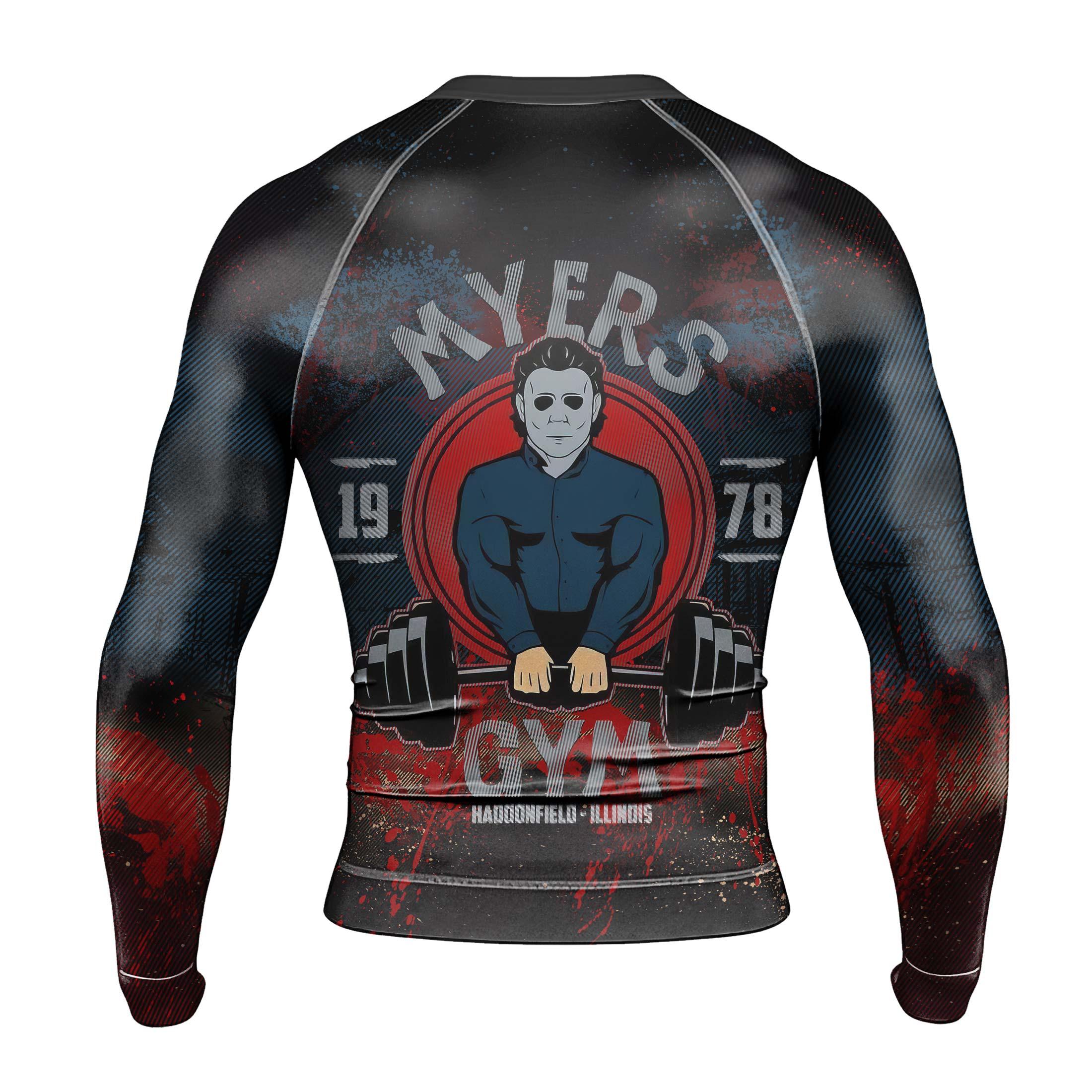 Halloween Michael Myers 1 1978 Gym Men Long Sleeve Compression Shirt