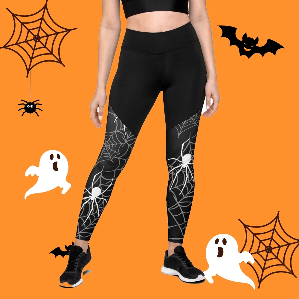Halloween Spiderwebs Women Compression Legging