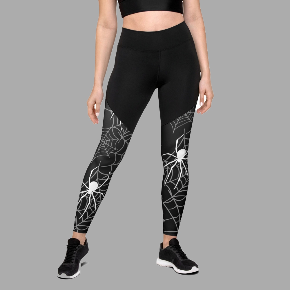 Halloween Spiderwebs Women Compression Legging