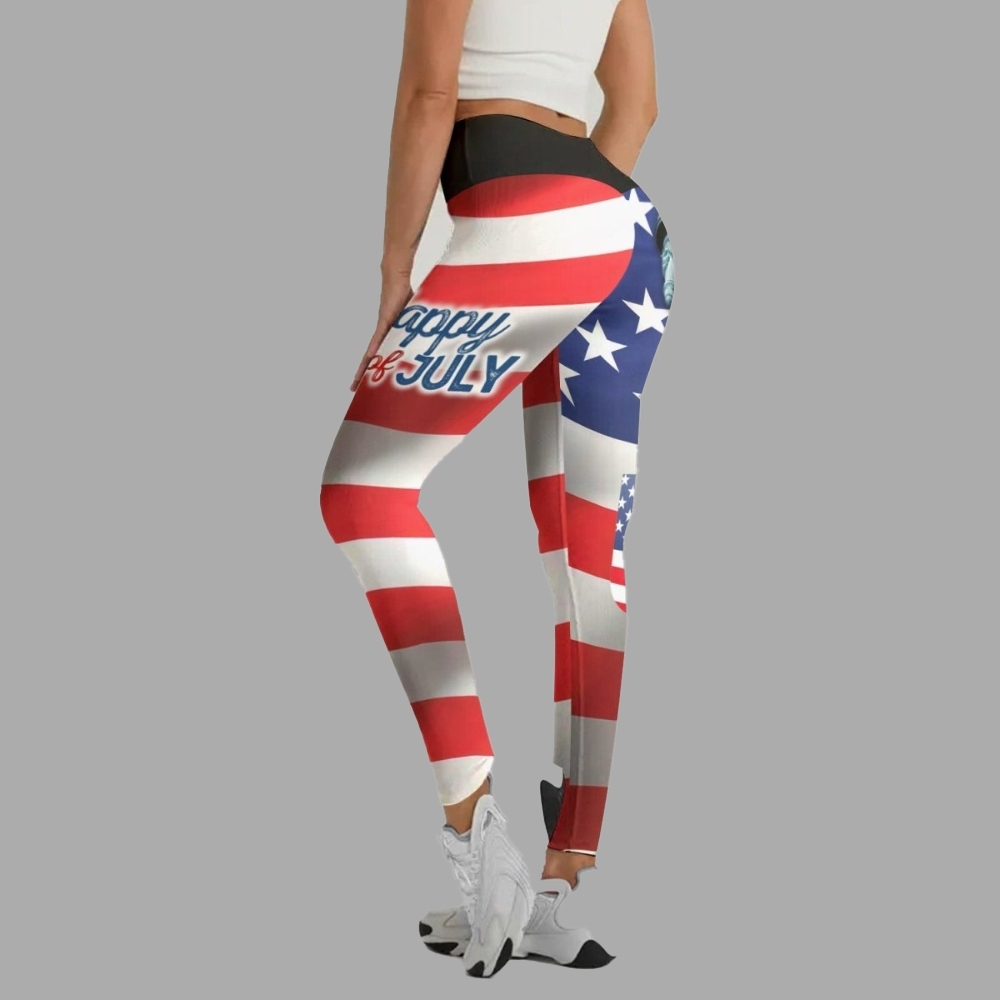 Happy Fourth Of July Women Compression Legging