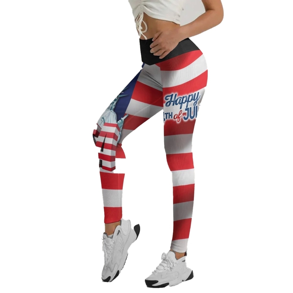 Happy Fourth Of July Women Compression Legging