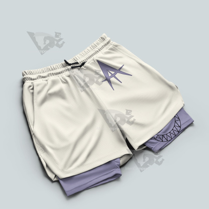 Hazbin Hotel Adam White Men Compression Gym Short