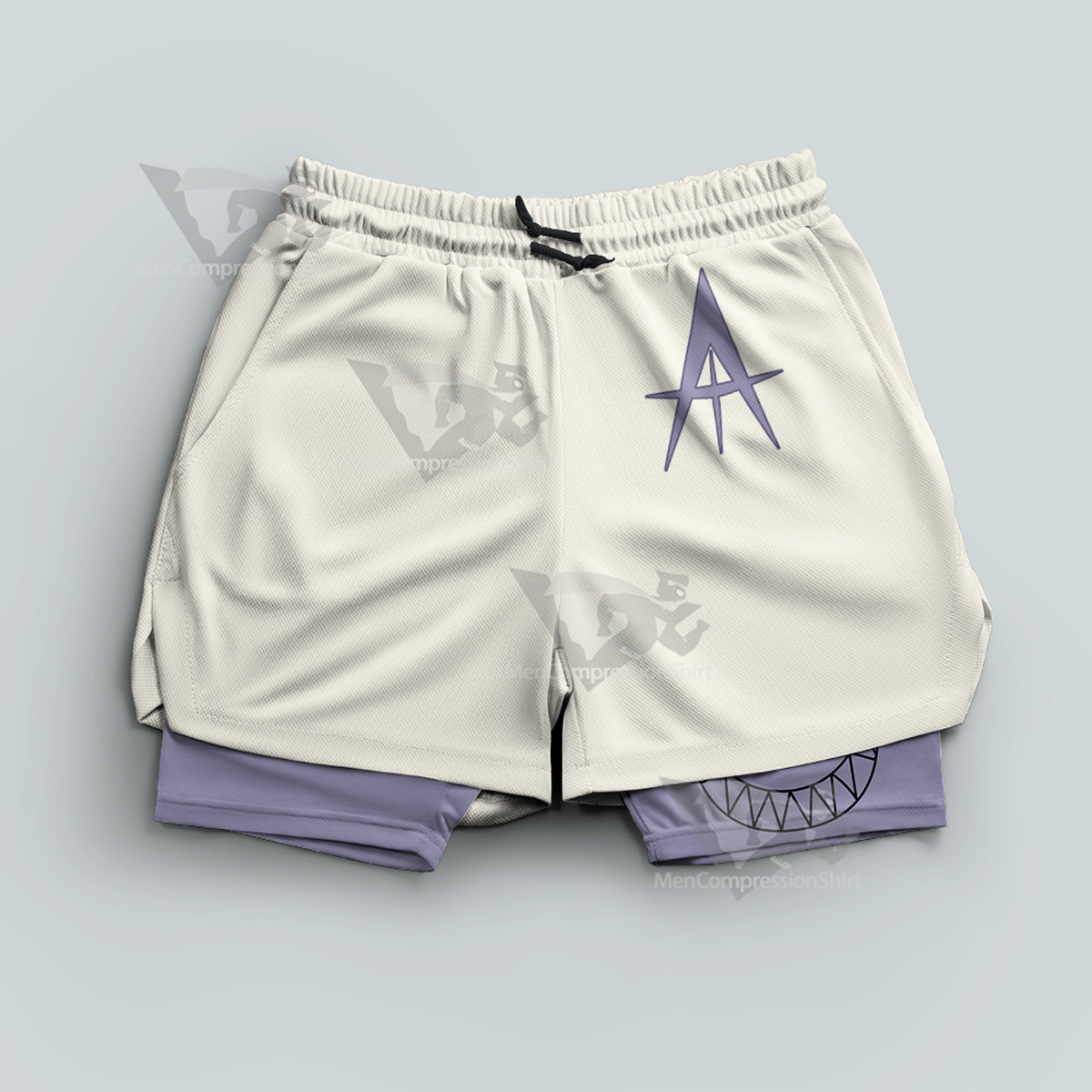 Hazbin Hotel Adam White Men Compression Gym Short