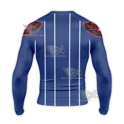 Hazbin Hotel Alastor 2p Radio Damon Long Sleeve Compression Shirt