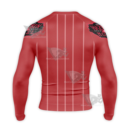 Hazbin Hotel Alastor Red Long Sleeve Compression Shirt