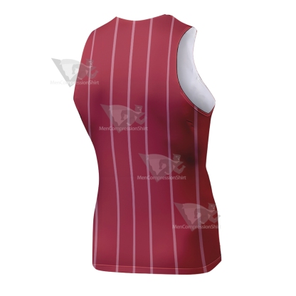 Hazbin Hotel Alastor Red Sleeveless Compression Shirt
