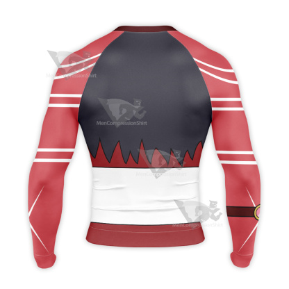 Hazbin Hotel Barbie Wire Red And White Cosplay Long Sleeve Compression Shirt