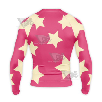 Hazbin Hotel Octavia Yellow Star Cosplay Long Sleeve Compression Shirt