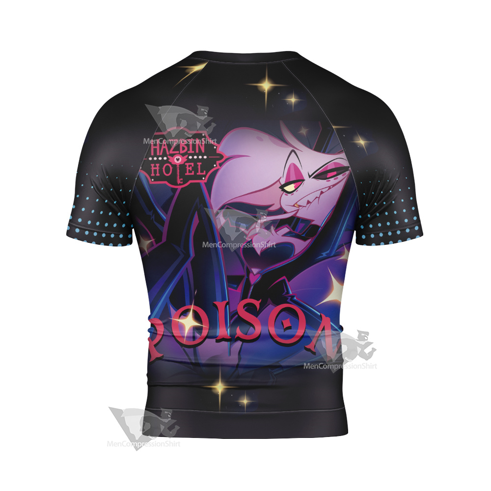 Hazbin Hotel Poison Short Sleeve Compression Shirt