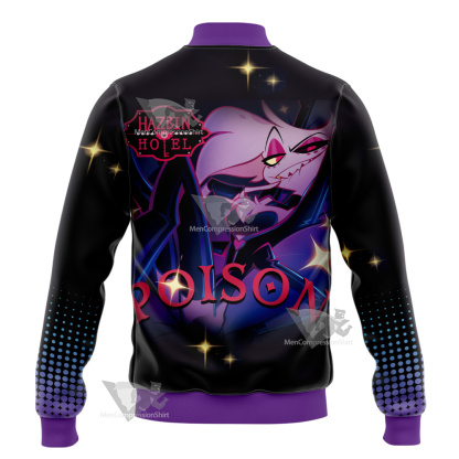 Hazbin Hotel Poison Varsity Jacket