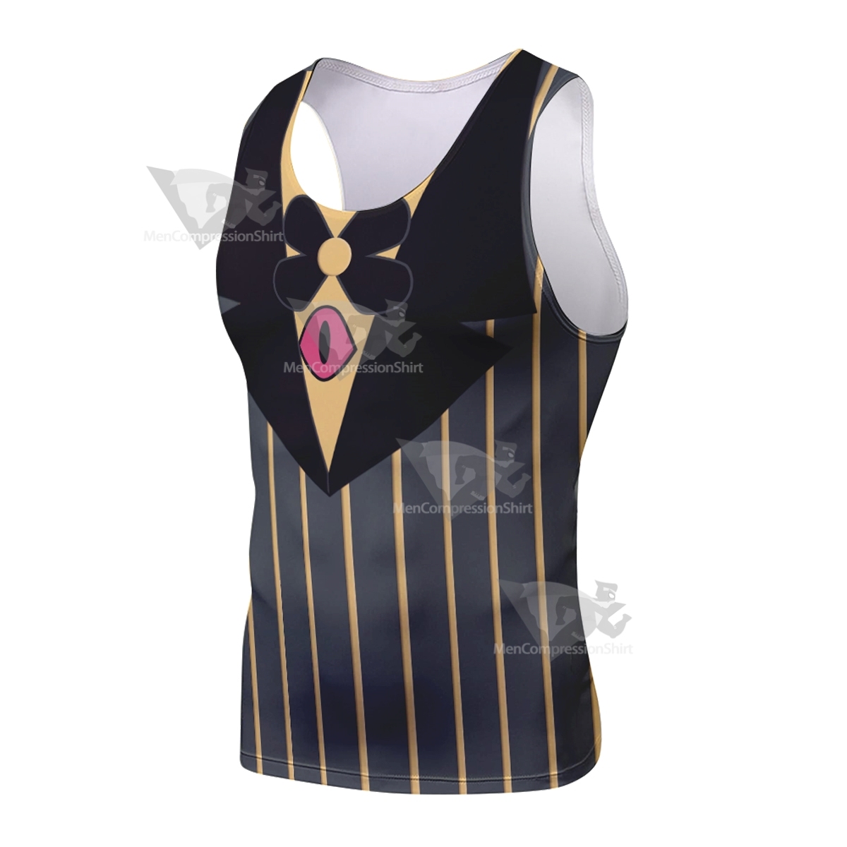 Hazbin Hotel Sir Pentious Black Sleeveless Compression Shirt