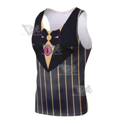 Hazbin Hotel Sir Pentious Black Sleeveless Compression Shirt