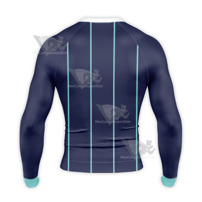 Hazbin Hotel Vox Red And Blue Cosplay Long Sleeve Compression Shirt