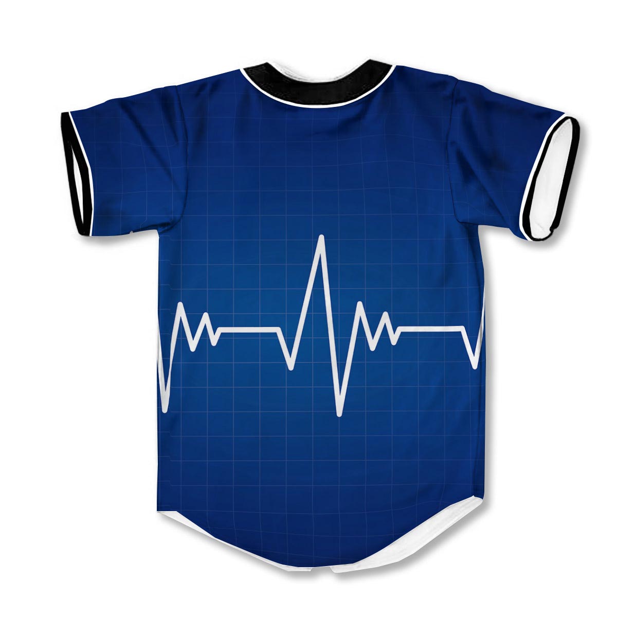 Heartbeat Blue 3d Print Full Size Baseball Jerseys