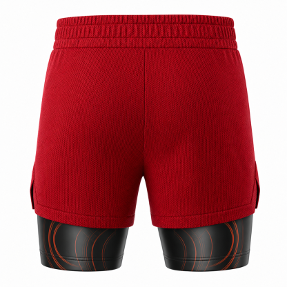 Hellsing Alucard Curse Red Orange Compression Gym Short