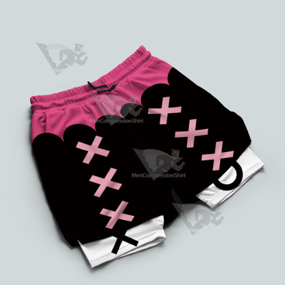 Helluva Boss Verosika Black Men Compression Gym Short