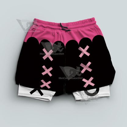 Helluva Boss Verosika Black Men Compression Gym Short