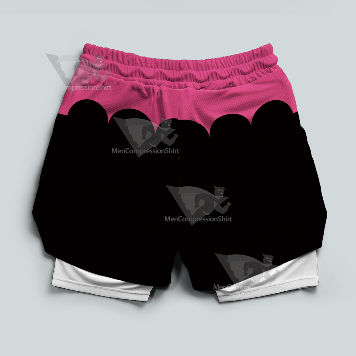 Helluva Boss Verosika Black Men Compression Gym Short