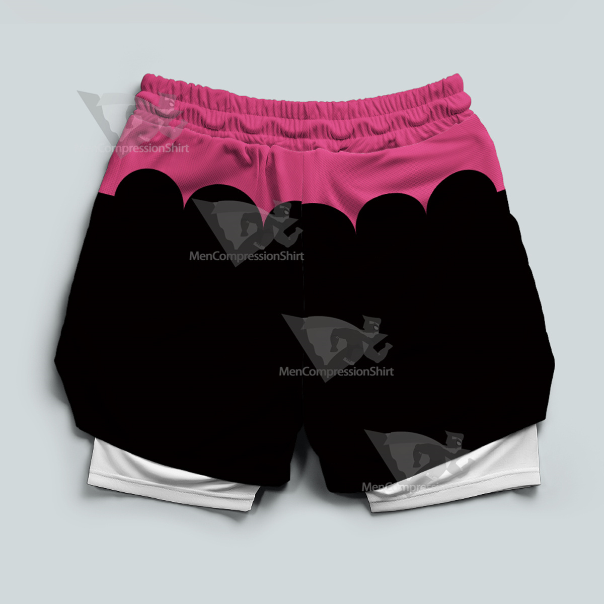 Helluva Boss Verosika Black Men Compression Gym Short