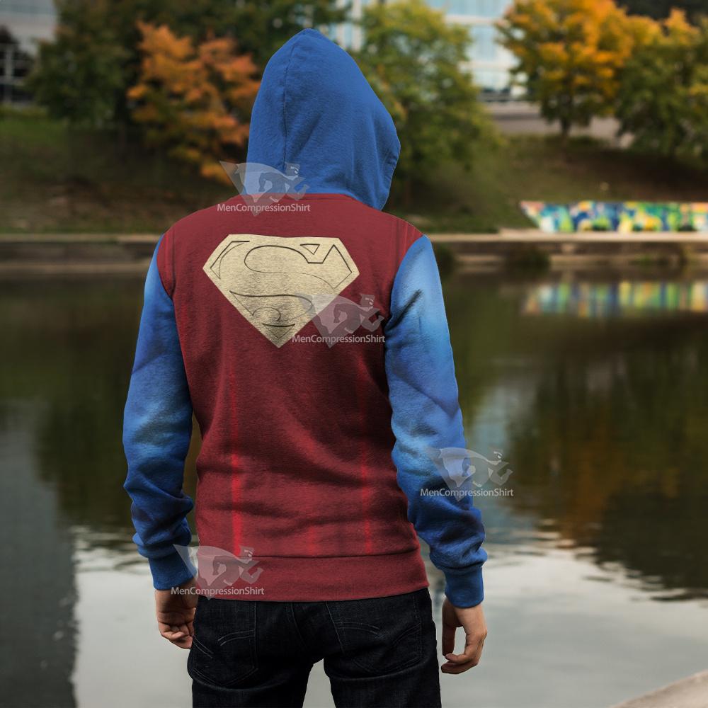 Superman 2023 Clark Kent Cosplay Zip Up Hoodie – MensCompressionShirt