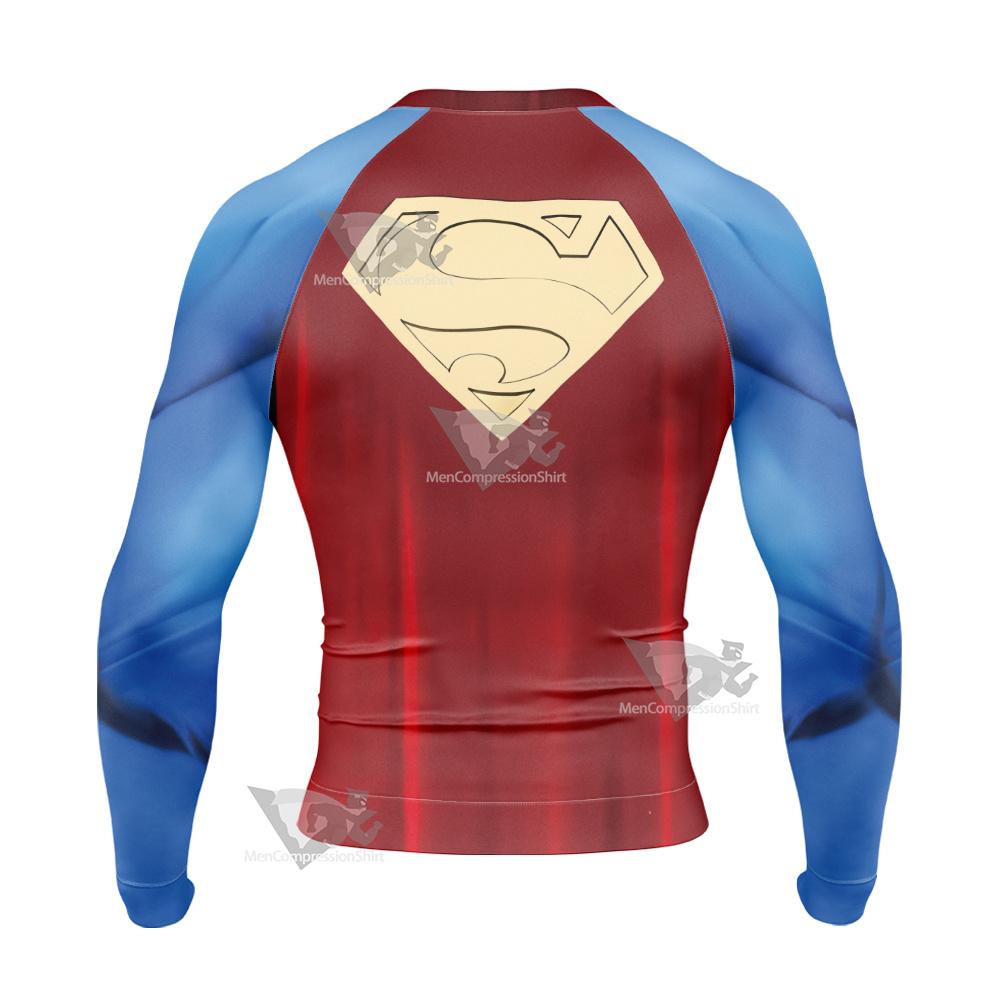 Superman 2023 Clark Kent Long Sleeve Compression Shirt