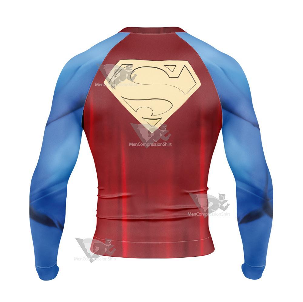 Superman 2023 Clark Kent Long Sleeve Compression Shirt