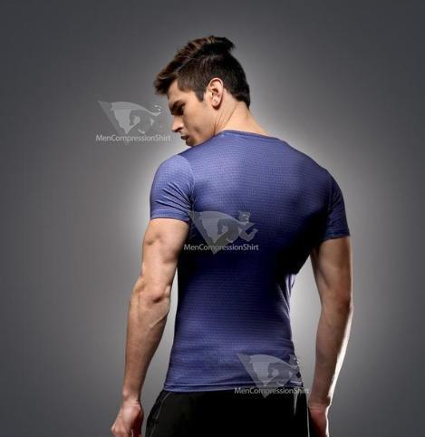 Superman At Earths End Short Sleeve Compression Rashguard