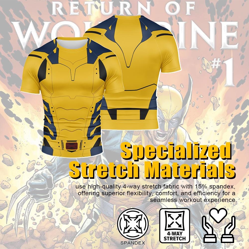 Kids Superman Dark Short Sleeve Compression Short Set