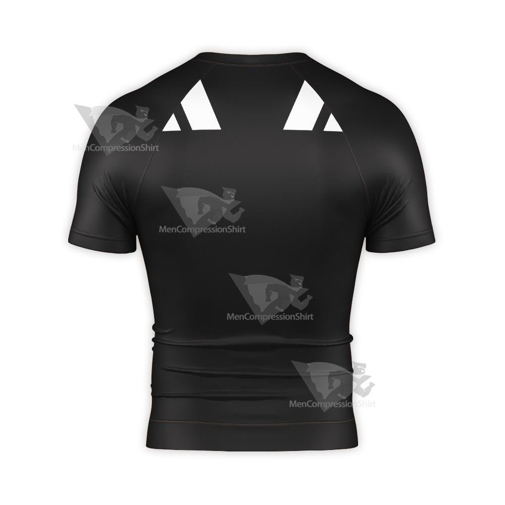 Superman Black Lantern Black Short Sleeve Compression Shirt
