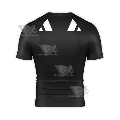 Superman Black Lantern Black Short Sleeve Compression Shirt