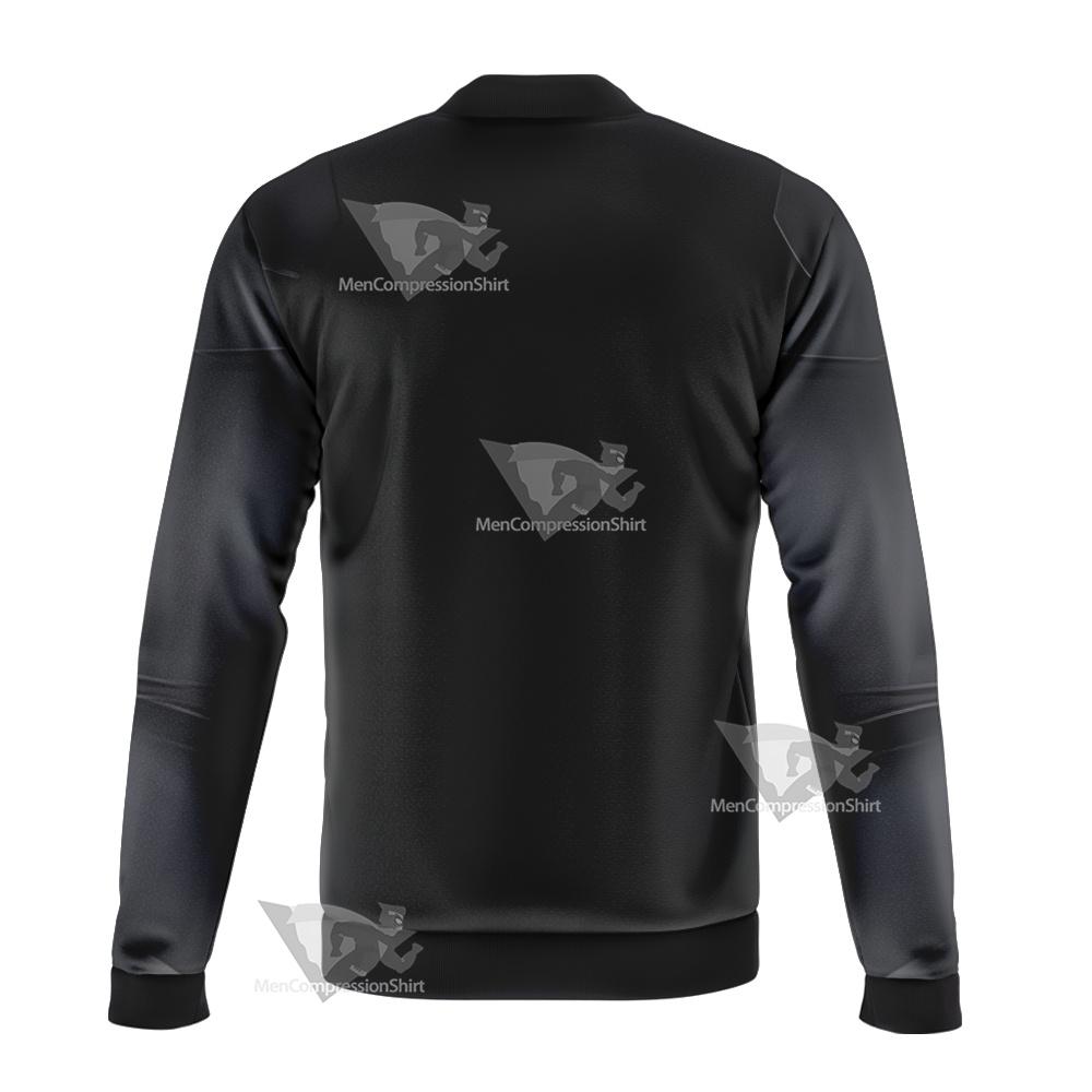Superman Clark Black Jumpsuit Bomber Jacket