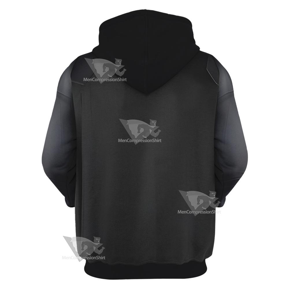 Superman Clark Black Jumpsuit Cosplay Hoodie
