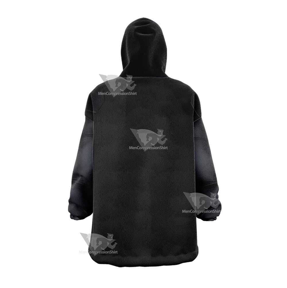 Superman Clark Black Jumpsuit Snug Oversized Blanket Hoodie