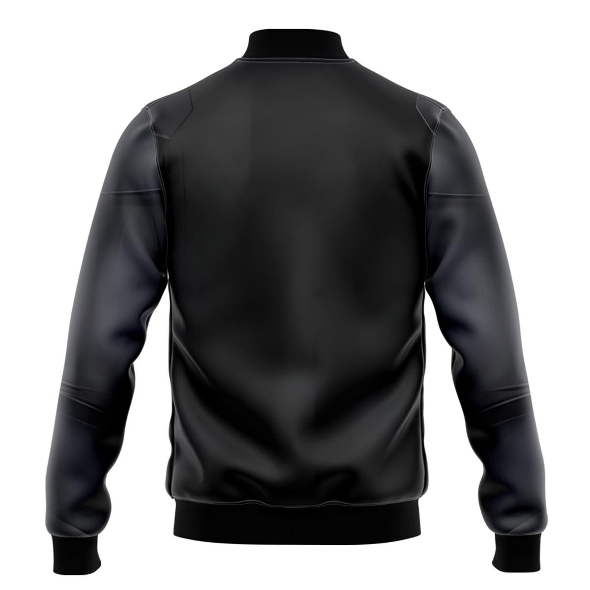 Superman Clark Black Jumpsuit Varsity Jacket