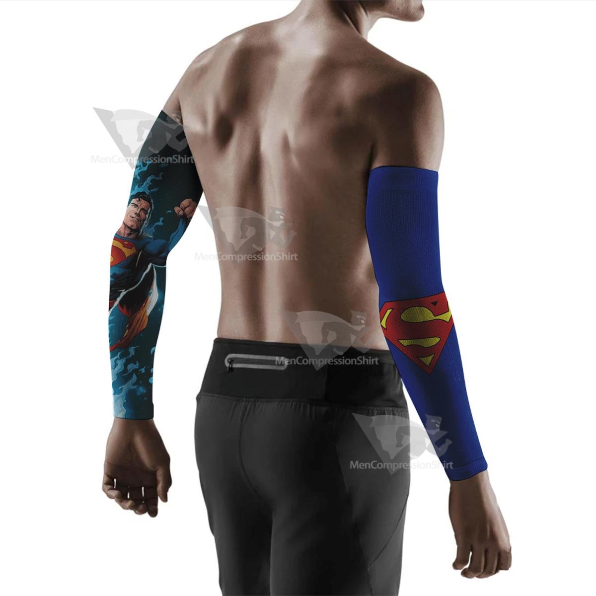 Superman Classic Blue Compression Arm Sleeve