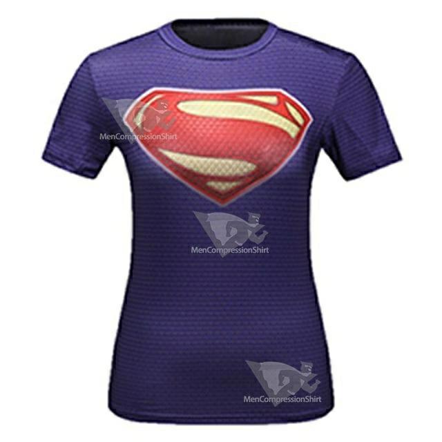 Superman Compression At Earths End Short Sleeve Rashguard