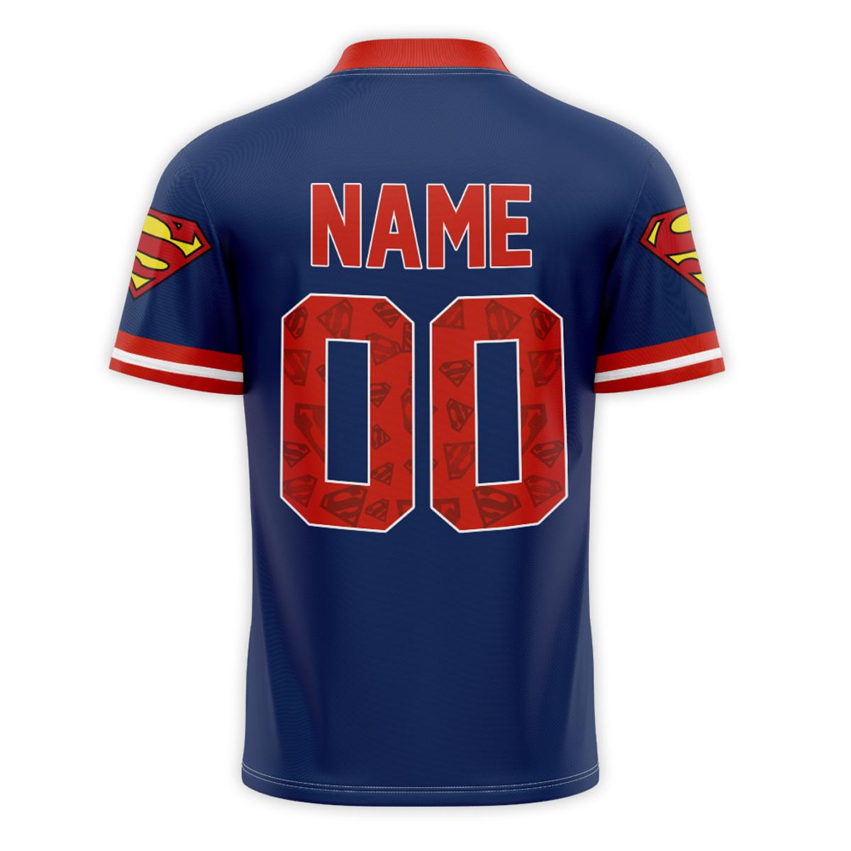 Hero Customizable Blue Football Jersey