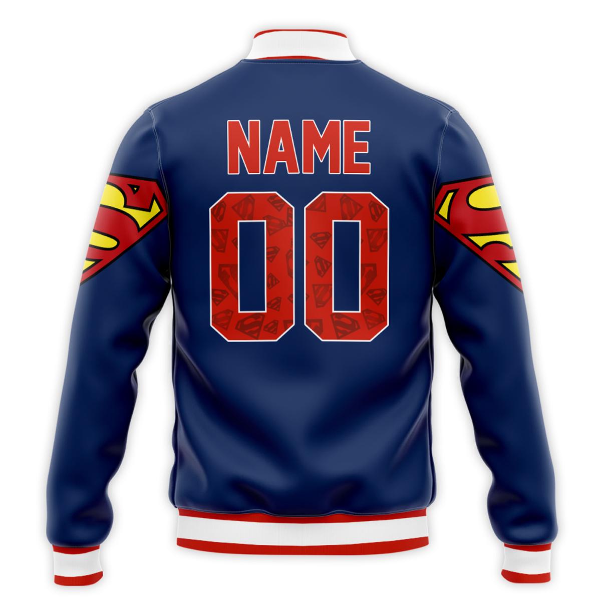Hero Customizable Blue Varsity Jacket