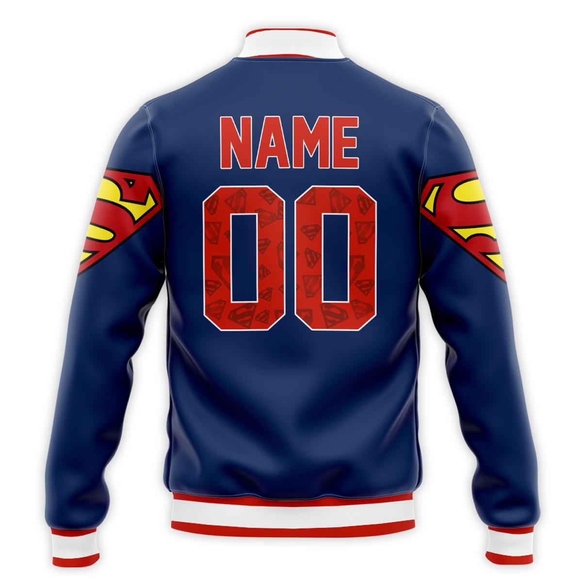Hero Customizable Blue Varsity Jacket